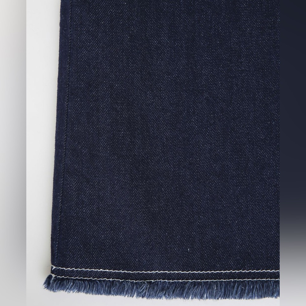 Topshop Buckle Pinafore Denim Dress Size 4 - Picture 5 of 9